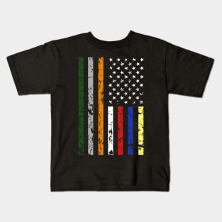 First responder flag Kids T-Shirt